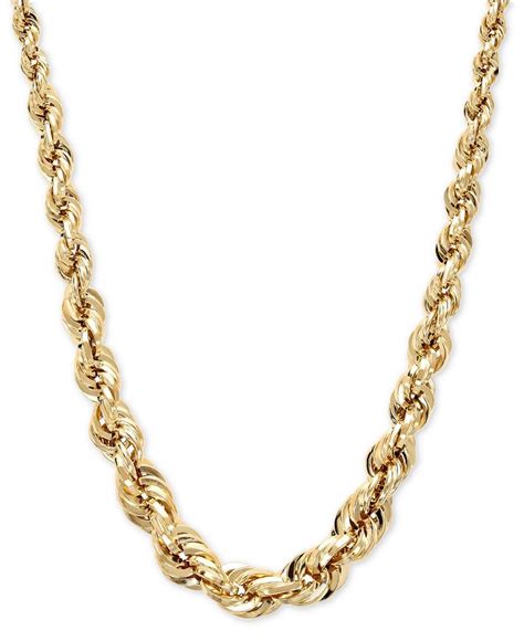 Macy's Sparkle Chain Necklace 16"-24" (1-1/2mm) in 14K Yellow Gold, White Gold and Rose Gold